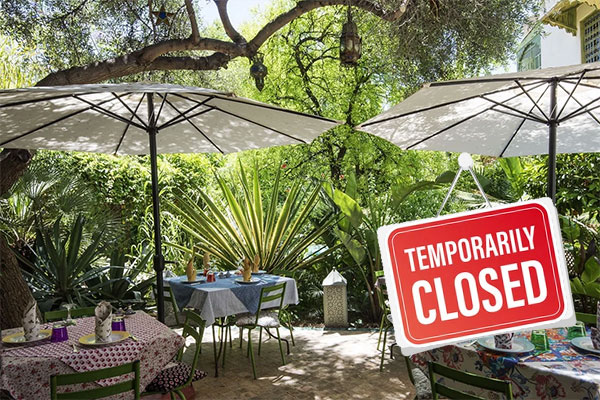 closed restaurant